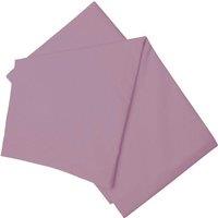 Belledorm Easy Care 200 Thread Count Cotton Polyester Percale Flat Sheet in Rose | Size: Double