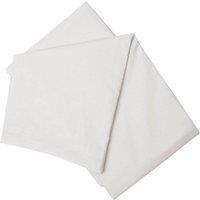 Belledorm Easy Care 200 Thread Count Cotton Polyester Percale Flat Sheet in Light Grey | Size: King