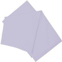 Belledorm Easy Care 200 Thread Count Cotton Polyester Percale Flat Sheet in Pale Lilac | Size: King