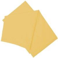 Belledorm Easy Care 200 Thread Count Cotton Polyester Percale Flat Sheet in Mustard | Size: King