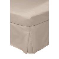 Belledorm Easy Care 200 Thread Count Cotton Polyester Percale Platform Valance in Cream | Size: King