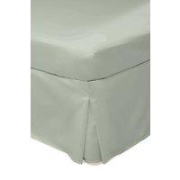 Belledorm Easy Care 200 Thread Count Cotton Polyester Percale Platform Valance in Pale Green | Size: Double