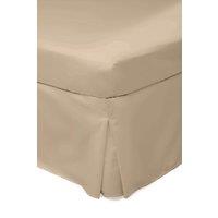 Belledorm Easy Care 200 Thread Count Cotton Polyester Percale Platform Valance in Yellow | Size: Super King