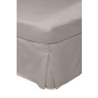 Belledorm Easy Care 200 Thread Count Cotton Polyester Percale Platform Valance in Beige | Size: Double