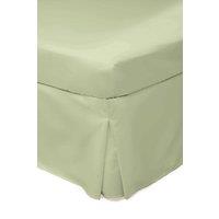 Belledorm Easy Care 200 Thread Count Cotton Polyester Percale Platform Valance in Olive | Size: Super King
