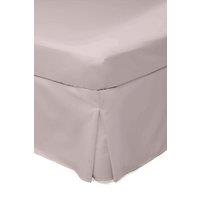 Belledorm Easy Care 200 Thread Count Cotton Polyester Percale Platform Valance in Light Pink | Size: Super King