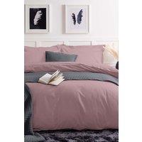 Belledorm Easy Care 200 Thread Count Cotton Polyester Percale Duvet Cover in Dark Pink | Size: Super King