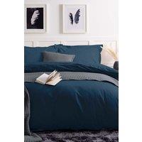 Belledorm Easy Care 200 Thread Count Cotton Polyester Percale Duvet Cover in Navy | Size: Single