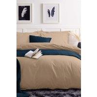 Belledorm Easy Care 200 Thread Count Cotton Polyester Percale Duvet Cover in Yellow | Size: King