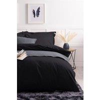 Belledorm Egyptian Cotton 200 Thread Count Duvet Cover in Black | Size: Single