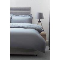 Belledorm Egyptian Cotton 200 Thread Count Duvet Cover in Light Grey | Size: Super King