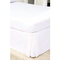 Belledorm Egyptian Cotton 200 Thread Count Platform Valance in White | Size: Single