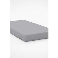 Belledorm Egyptian Cotton 200 Thread Count 38cm Fitted Sheet in Light Grey | Size: Double
