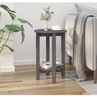 Berkfield Home Coffee Table Grey 40x60 cm Solid Wood Pine