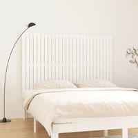 Berkfield Home Wall Headboard White 166x3x110 cm Solid Wood Pine | Size: 166 x 3 x 110 cm
