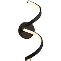 Netlighting Astral Modern Integrated LED Bathroom Wall Light Textured Black Warm White IP44