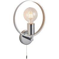 Netlighting Merola Contemporary Designer Crystal LED Wall Light Chrome Warm White IP44 in Clear