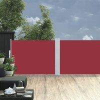Berkfield Home Retractable Side Awning Red 120x1000 cm