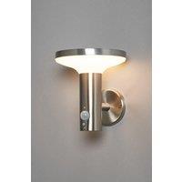 BHS Lighting Tarak Outdoor Solar Wall Light With Sensor in Silver