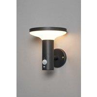 BHS Lighting Tarak Outdoor Solar Wall Light With Sensor in Black