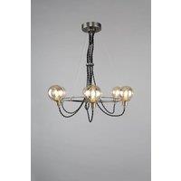 BHS Lighting Soho Flush Ceiling Light in Silver