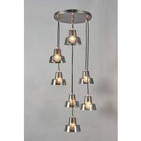 BHS Lighting Demi Pewter Pendant Ceiling Light in Silver