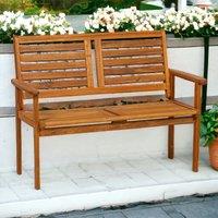 Royalcraft NAPOLI 2 Seater Garden Furniture Bench in Natural