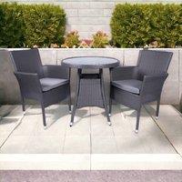 Royalcraft Malaga Two Seater Fixed Bistro Set in Grey