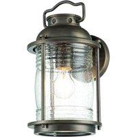 Netlighting Kichler Ashland Bay Outdoor Wall Lantern Burnished Bronze IP44 in Brown
