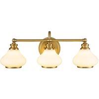 Netlighting Hinkley Ainsley Wall Lamp Brushed Brass IP44 in Yellow