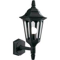 Netlighting Parish 1 Light Outdoor Wall Lantern Light Black IP44 E27