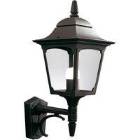 Netlighting Chapel 1 Light Outdoor Wall Lantern Light Black IP44 E27