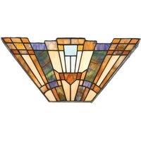 Netlighting Inglenook 2 Light Tiffany Uplighters Tiffany glass E14