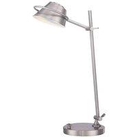 Netlighting Spencer LED 7 Light Desk Lamp Brushed Nickel in Grey