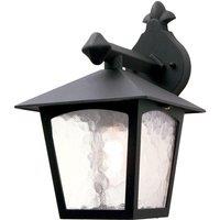 Netlighting York 1 Light Outdoor Wall Lantern Light Black IP43 E27