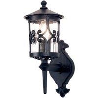 Netlighting Hereford 1 Light Outdoor Wall Lantern Light Black E27