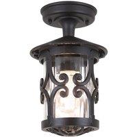 Netlighting Hereford 1 Light Outdoor Ceiling Lantern Black E27