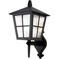 Netlighting Canterbury 1 Light Outdoor Wall Lantern Light Black IP43 E27