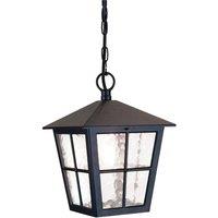 Netlighting Canterbury 1 Light Outdoor Wall Lantern Light Black IP43 E27
