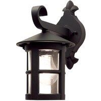 Netlighting Hereford 1 Light Outdoor Wall Lantern Light Black IP43 E27