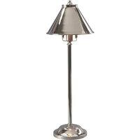 Netlighting Provence 1 Light Table Lamp Polished Nickel E14 in Grey