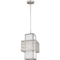 Netlighting Kenney 1 Light Ceiling Pendant Silver E27