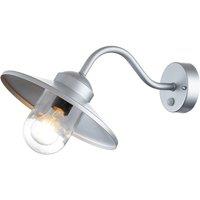 Netlighting Klampenborg Outdoor Dome Wall Lamp Silver IP44
