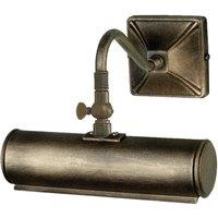 Netlighting Picture Light 1 Light Small Picture Wall Light Black Gold E14