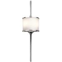 Netlighting Mona 2 Light Indoor Wall Light Polished Chrome G9 in Grey