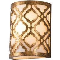 Netlighting Arabella 1 Light Indoor Wall Light Gold E27