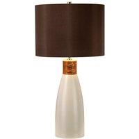 Netlighting Hammersmith 1 Light Table Lamp Ceramic E27 in White