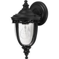 Netlighting English Bridle 1 Light Outdoor Small Wall Lantern Light Black IP44 E27