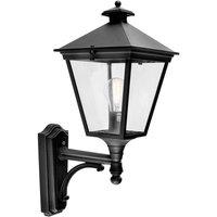 Netlighting Turin 1 Light Outdoor Wall Lantern Light Black IP54 E27
