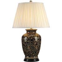 Netlighting Morris 1 Light Large Table Lamp Black Gold E27